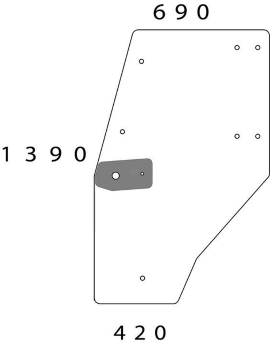 Стъкло за кабина KS-1003824