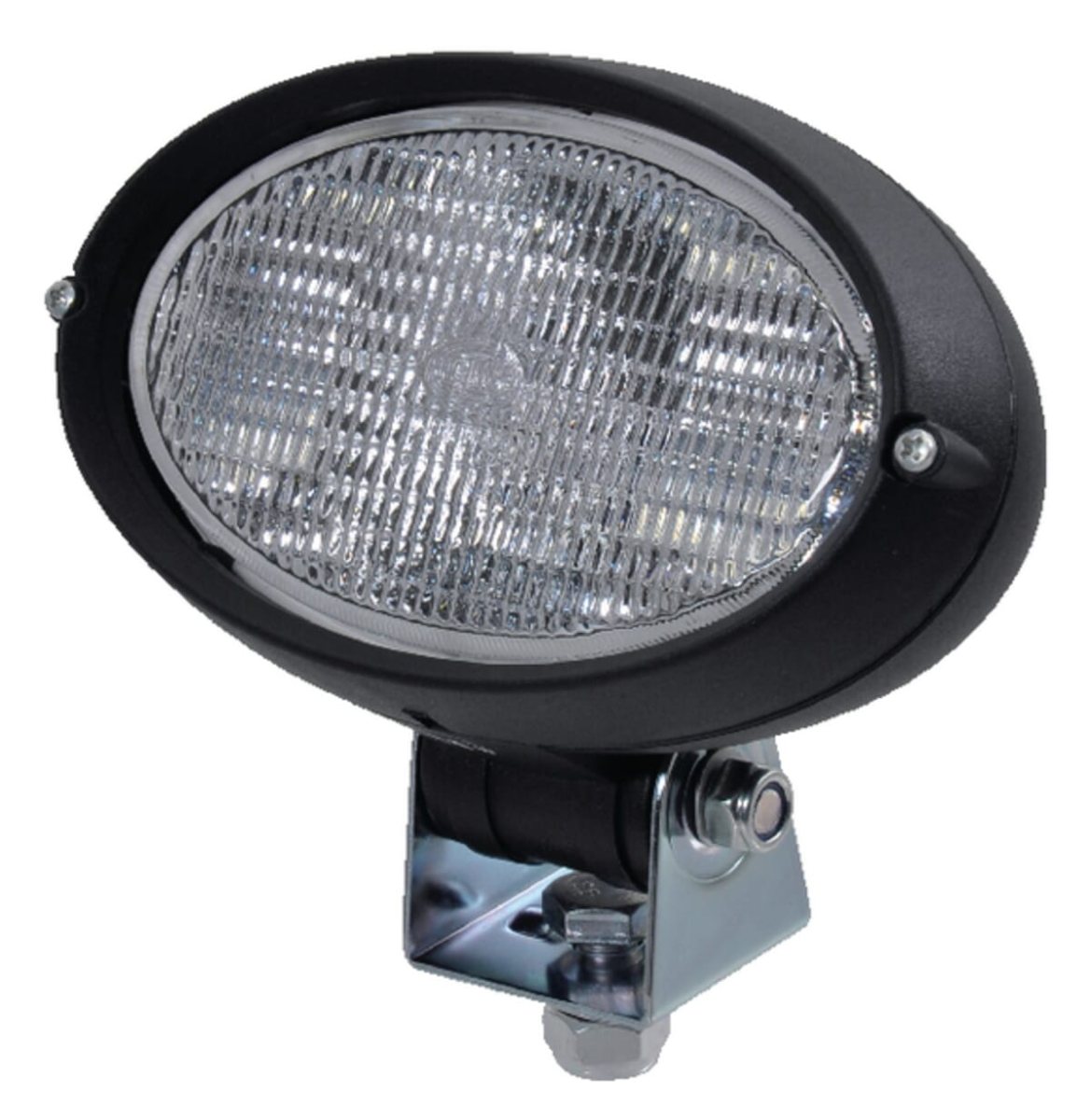 Осветление за машини работна лампа халоген 55 W 1150 lm 12/24 V овална форма на болт прозрачно стъкло куплунг AMP 160 × 78 × 128 мм Hella 160 × 78 × 128 мм Hella KS-1059996
