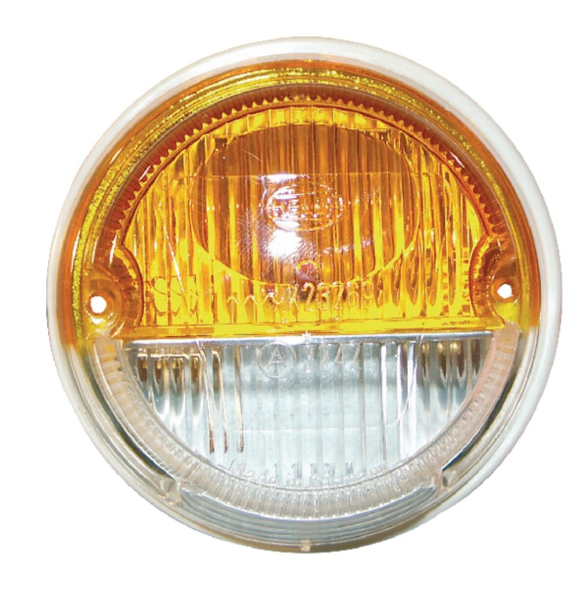 Осветление за машини 12 V овална форма жълто стъкло 12 V Hella KS-1072582